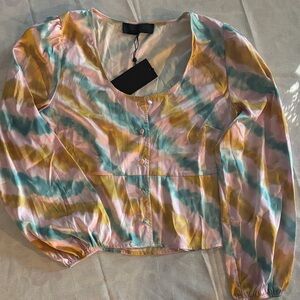 Kendall & Kylie multicolored blouse